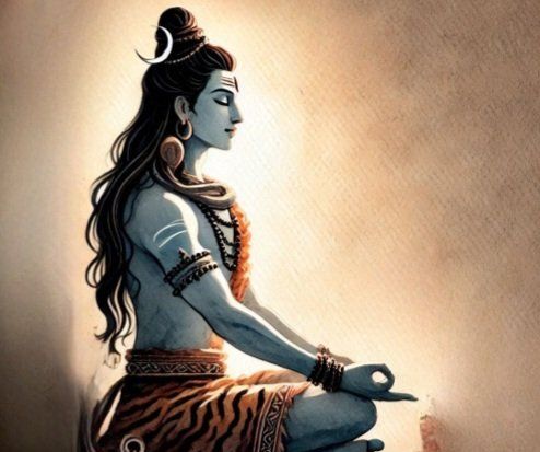 Meditating on shiva